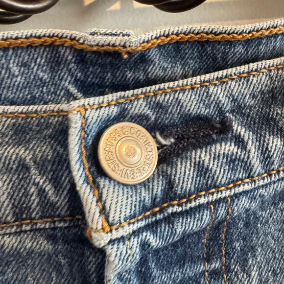 Levi's 501 Straight Leg Denim Jeans Blue Zip Button 5-Pocket Sz 30x32 Women's - Picture 2 of 6